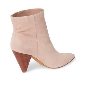 Treasure & Bond Scope Suede Ankle Boots  Blush Pink Size 9
